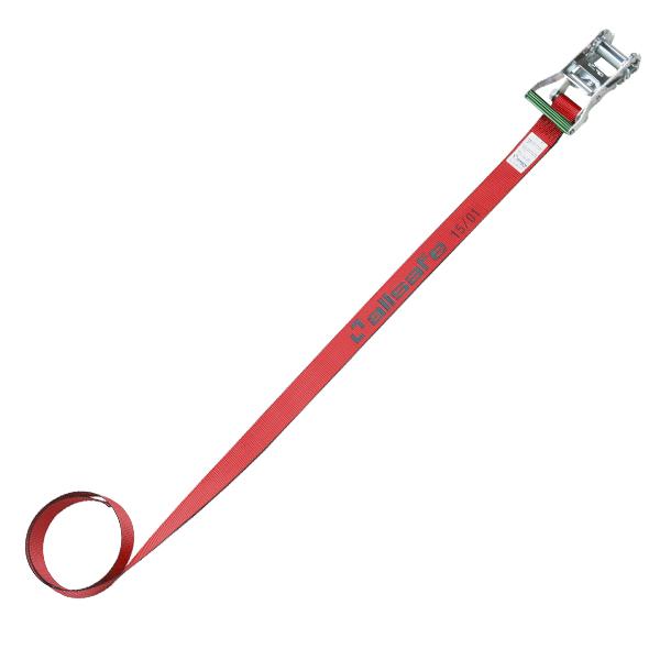 ラッシングベルト ラウンドタイプ 幅50mm 長さ4m 赤 ベルト荷締め機