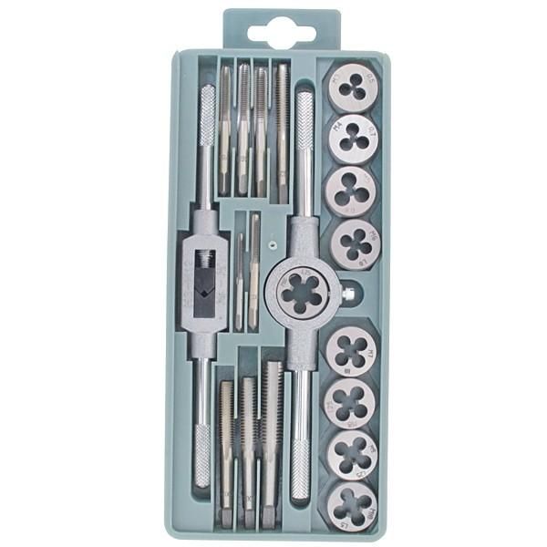 タップダイスセット　メートルネジ（Ｍ）20PC ライト精機（LIGHT SEIKI） タップダイスセット 20P タップダイス