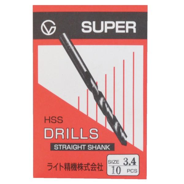 ライト精機 鉄工ドリル 3.8mm 10本セット ストレートシャンク ライト精機 鉄工ドリル 3.8mm 10本セット ストレートシャンク