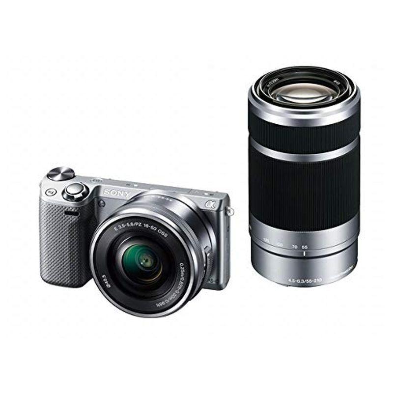 SONY ミラーレス一眼 NEX-5T ダブルズームレンズキット シルバー NEX-5TY-S 
