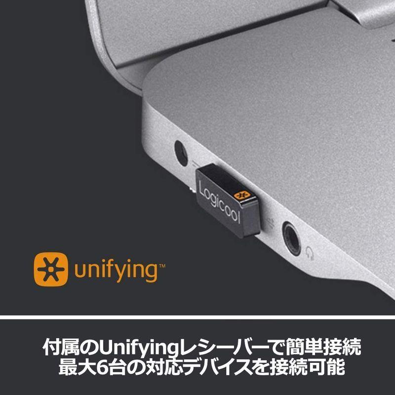 ロジクール ワイヤレスマウス 無線 マウス M545BK Unifying 7ボタン ワイヤレス 小型 電池寿命最大18ケ月 windows｜mantendo0｜05