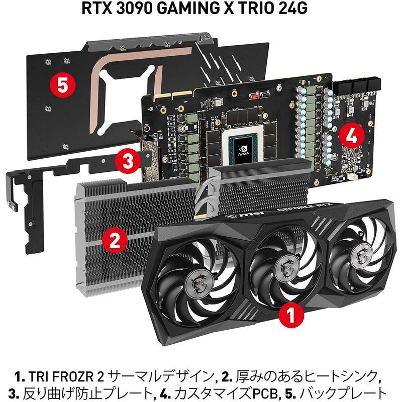 MSI GeForce RTX 3090 GAMING X TRIO 24G グラフィックスボード VD7347