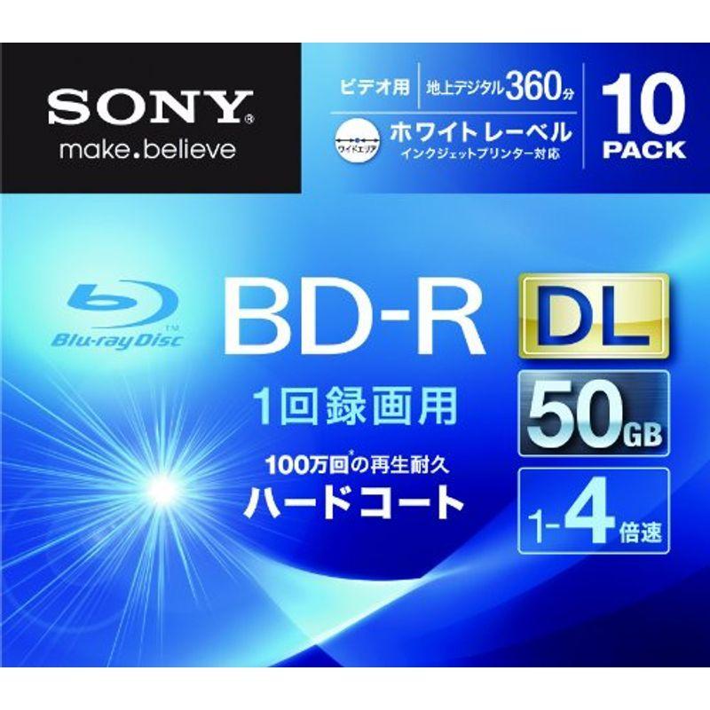 Sony ビデオ用bd R 追記型 片面2層50gb 4倍速 ホワイトプリンタブル 10枚パック 10bnr2vgps4 us まんてんどう 通販 Yahoo ショッピング