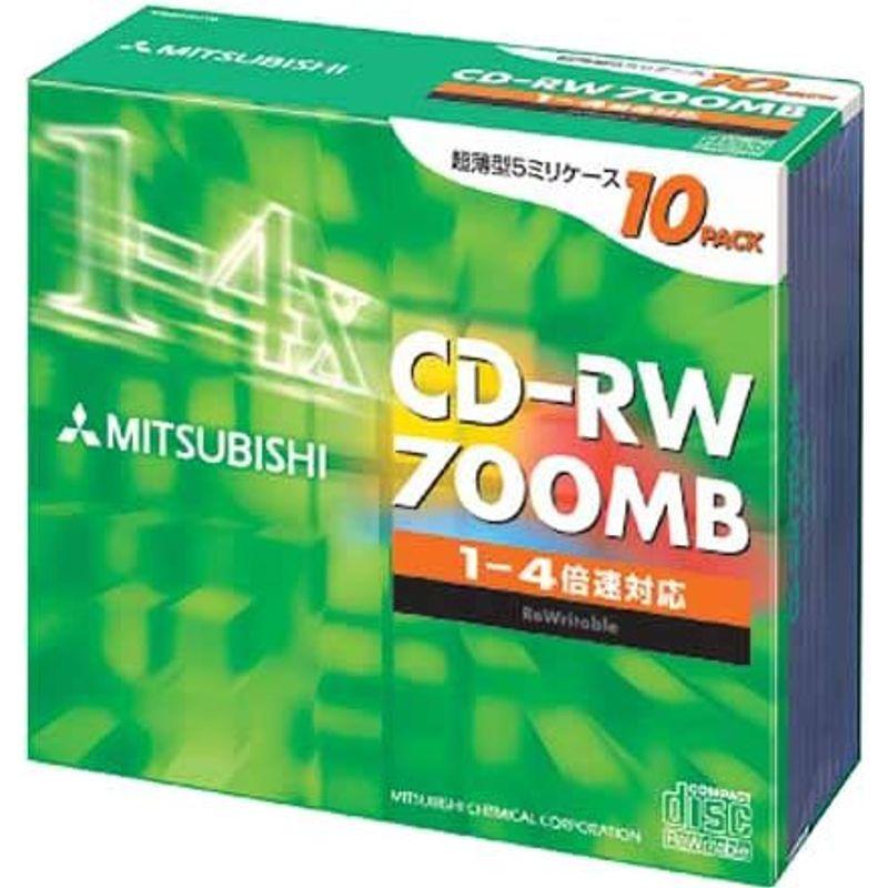 三菱化学 SW80QU10 CD-RW 700MB 10枚 スリムケース入り｜mantendo0