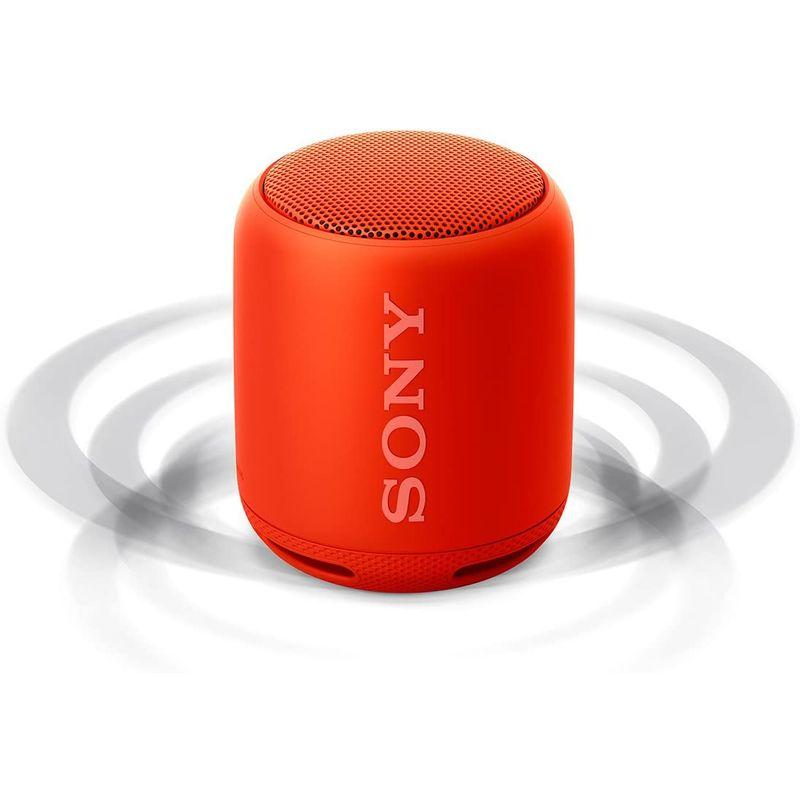 【超ポイント祭?期間限定】 ソニー ワイヤレスポータブルスピーカー 重低音モデル SRS-XB10 : 防水/Bluetooth対応 オレンジレッド SRS-XB10