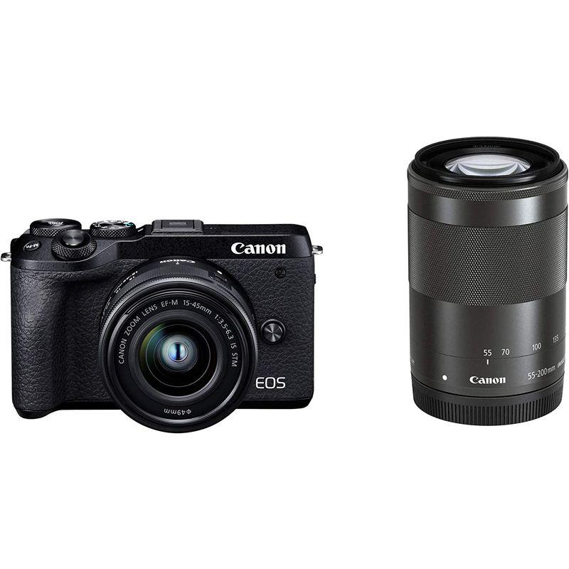 Canon ミラーレス一眼カメラ EOS M6 Mark II ダブルズームキット ブラック EOSM6MK2BK-WZK｜mantendo0｜05