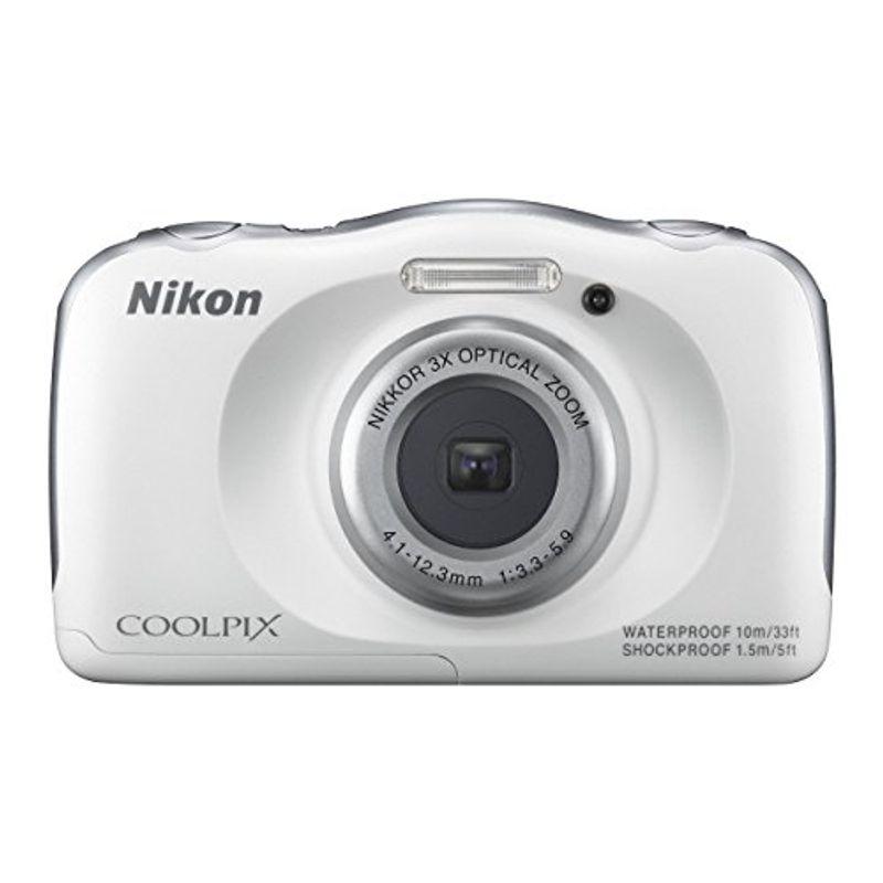 Nikon デジタルカメラ S33 防水 1317万画素 ホワイト S33WH : まんてん 
