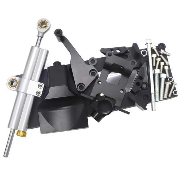 【互換品】CNCステアリングダンパー取り付けブラケットキット ヤマハ用 MT-07 mt07 FZ-07 2013-2019 2014 2015_3