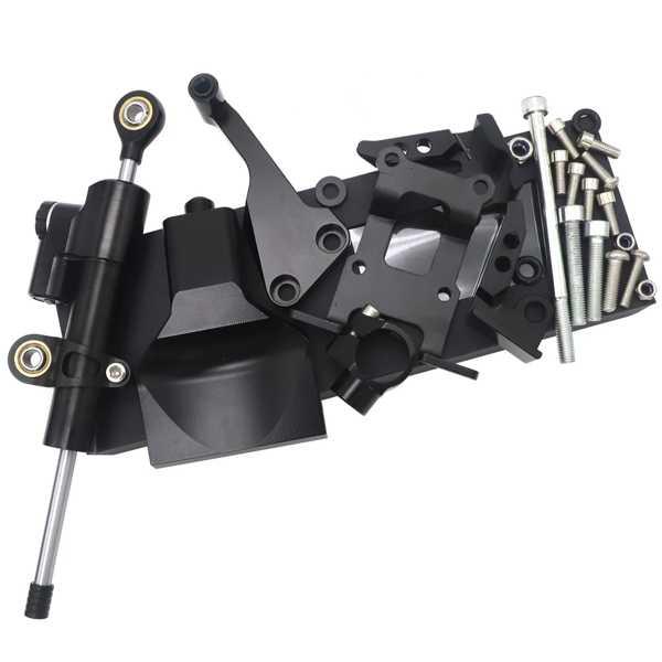 【互換品】CNCステアリングダンパー取り付けブラケットキット ヤマハ用 MT-07 mt07 FZ-07 2013-2019 2014 2015_4