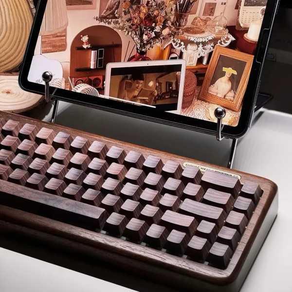 互換品】メカニカルキーボード用 木製キーキャップ セット 側面