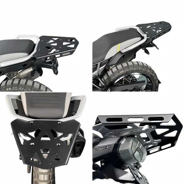 【互換品】2025年式 CFMOTO 450MT用 リアラゲッジラックブラケット  収納 ボックス サポートキャリア カーゴテールの画像
