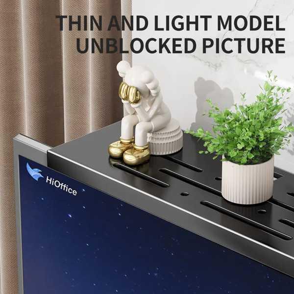 【互換品】折りたたみ式コンピューターモニターラック TVセットトップボックスホルダー シェルフモニタースの画像
