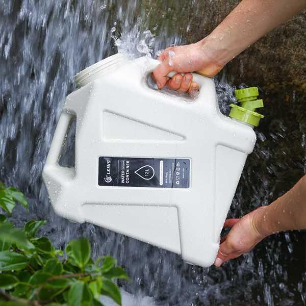 【互換品】12L 水容器 スピゴット付き 緊急用水貯蔵 ポータブル 屋外 ハイキング キャンプ 家庭用_3