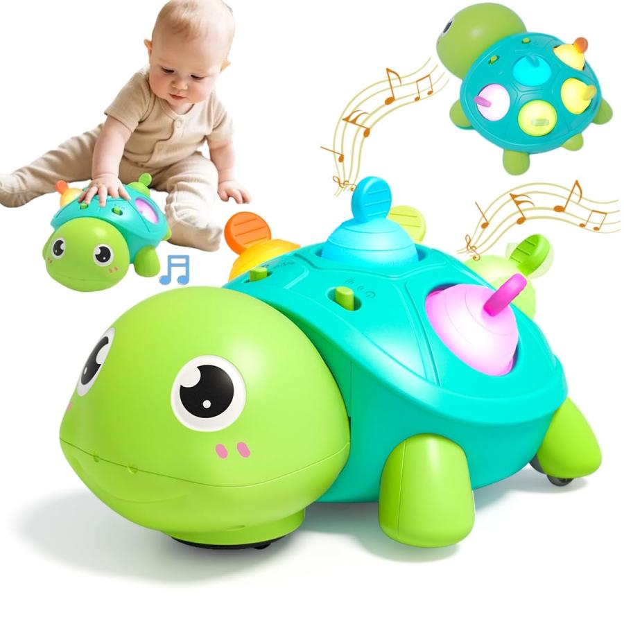 KeyAngel 3in1 ハイハイカメ 赤ちゃん おもちゃ 0歳 1歳 知育玩具 音楽