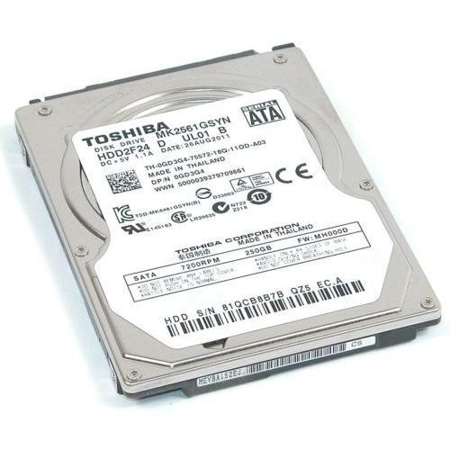 東芝 toshiba 2.5インチ 内蔵 ハードディスク 250GB SATA 3Gb/s 7200rpm キャッシュ 16GB 9.5mm｜mantendo1