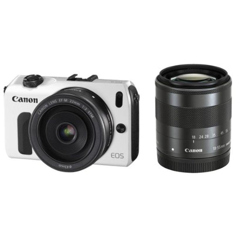 Canon ミラーレス一眼カメラ EOS M ダブルレンズキット EF-M18-55mm F3