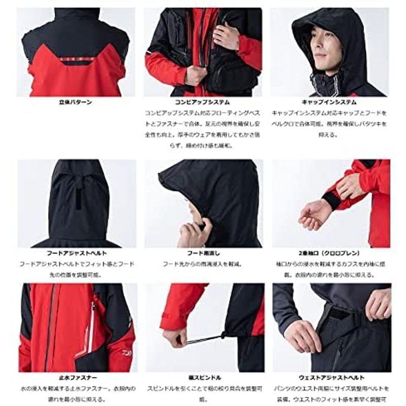 お待たせ レインウェア ダイワ Daiwa レインマックスrハイパー Dr 3121a 2xl ブラック Dr 3121a コンビアップレインスーツ その他アウトドア用品 Hakosyo Com