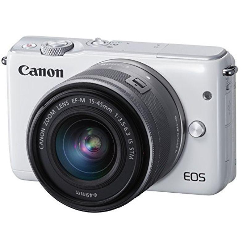 Canon ミラーレス一眼カメラ EOS M10 レンズキット(ホワイト) EF-M15-45mm F3.5-6.3 IS STM 付属 E｜mantendo1