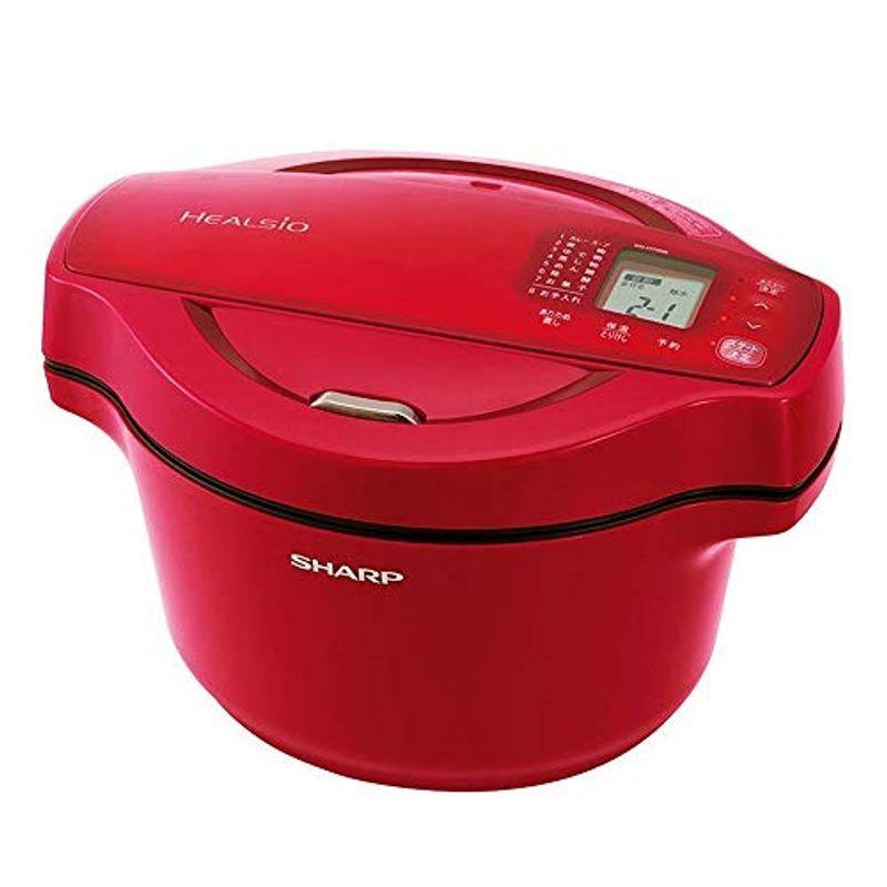 シャープ 自動調理 鍋 ヘルシオ ホットクック 1.6L 無水鍋 レッド KN  