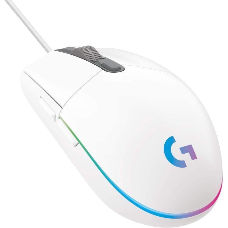 Logicool G ロジクール G ゲーミングマウス 有線 G203 ホワイト LIGHTSYNC RGB 6個プログラムボタン 85g軽｜mantendo1｜10