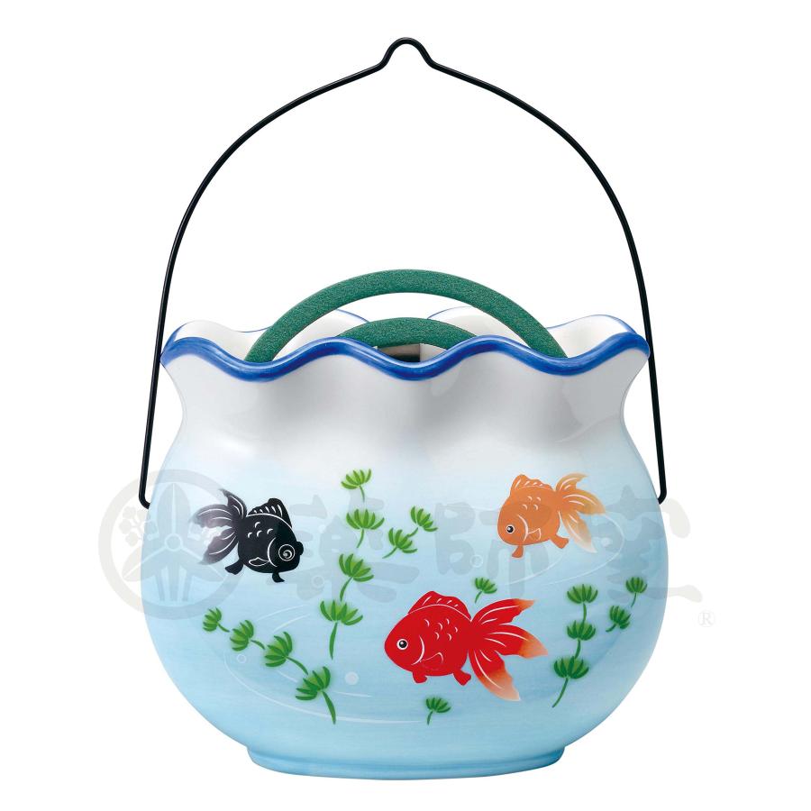 薬師窯 蚊取り線香ホルダー 金魚鉢 蚊遣器(たて型)（Yahoo!・満天堂）