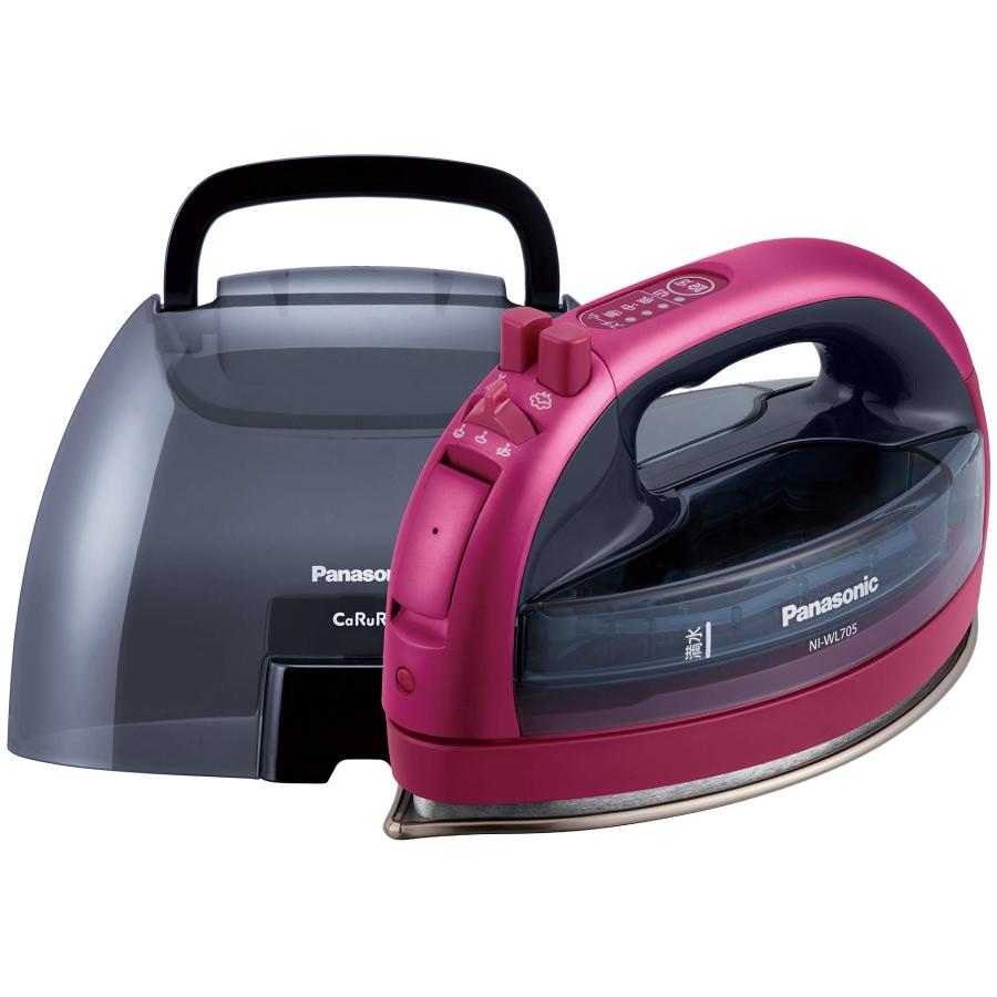 パナソニック コードレススチームWヘッドアイロン ピンク NI-WL705-P