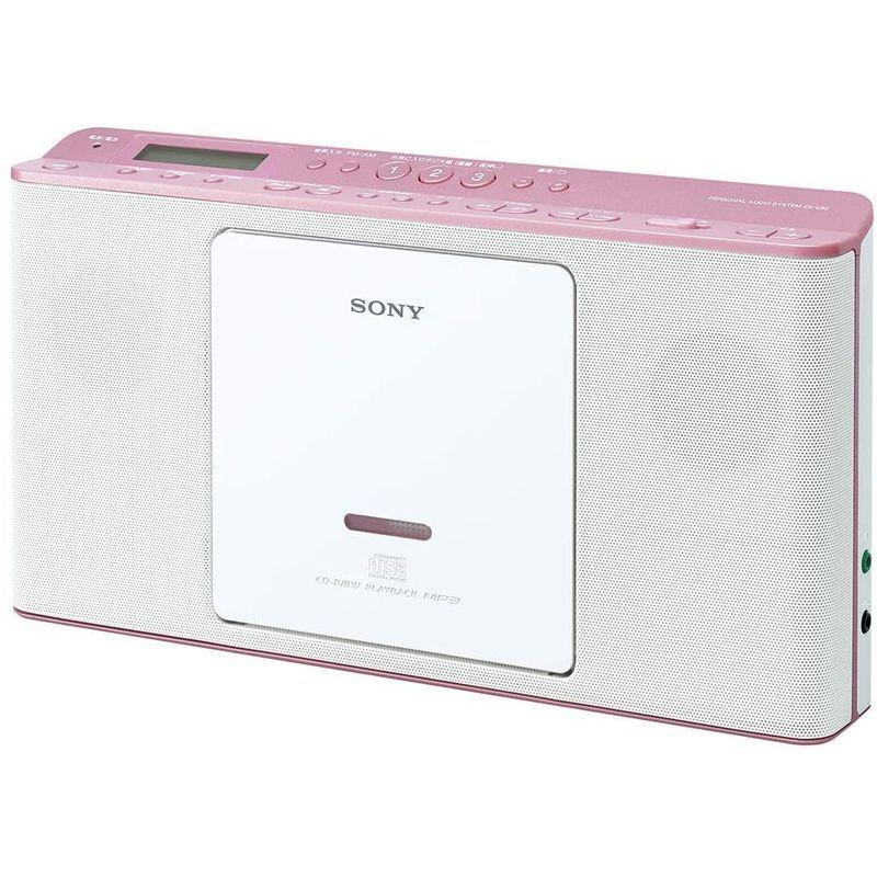 ソニー CDラジオ ZS-E80 : FM/AM/ワイドFM対応 語学学習用機能搭載 ピンク ZS-E80 P ZS E80 受信バンド CDラジオ FM/AM/ワイドFM対応 語学学習用機能搭載 ピンク ステレオ