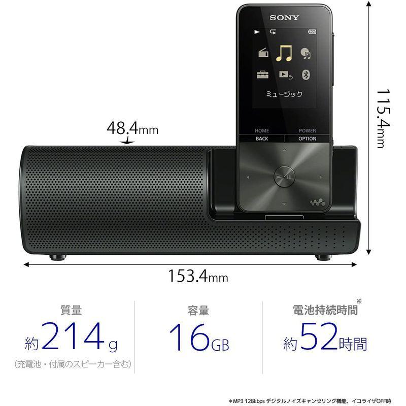 【数量限定アウトレット品】 ソニー ウォークマン Sシリーズ 16GB NW-S315K : MP3プレーヤー Bluetooth対応 最大52時間連続再生 イヤホン/ 【K2746829878】(14944円)