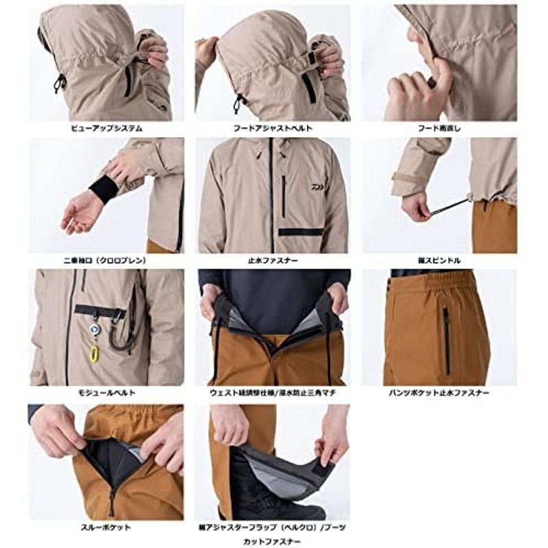 ダイワ(DAIWA) レインウェア レインマックスRレインスーツ DR-3221A ブラック L DR-3221A DR 3221A DAIWA レインウェア レインマックスRレインスーツ ブラック サイズ