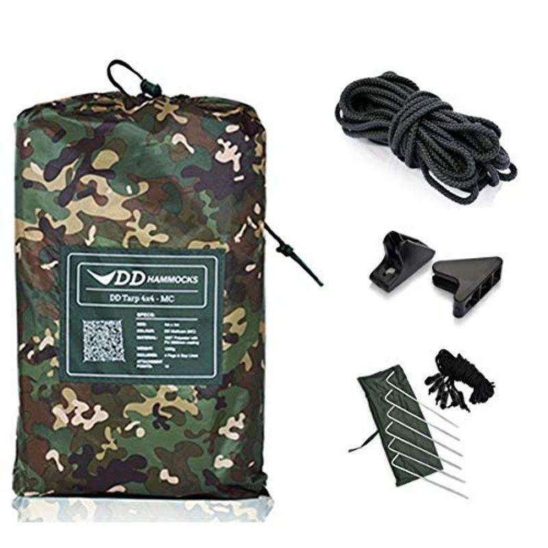DDタープ 4x4 設営に便利なセット DD Tarp タープ 4X4 & DD Cord コード (10m) & Ridgeline Lo
