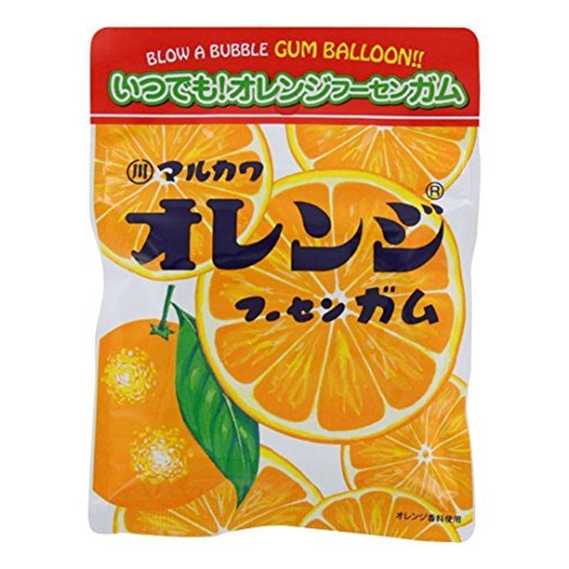 高速配送 丸川製菓 チャック袋オレンジマーブルガム 47g×10個