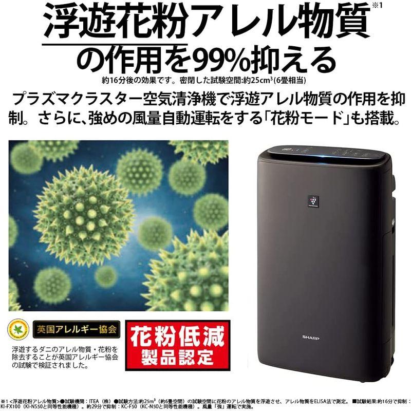 63%OFF!】 シャープ 加湿 空気清浄機 プラズマクラスター 25000 KI