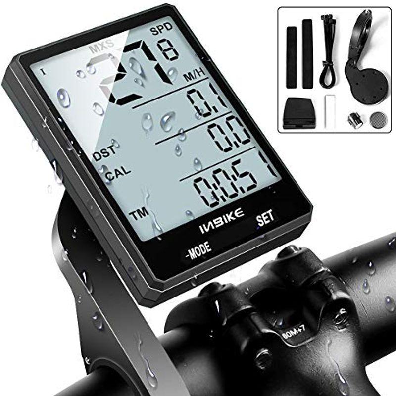 HEARTST 自転車スピードメーター 2.8インチ LCD ディスプレイ バイクコンピュータワイヤレス自転車ワイヤレス速度計 バックライト