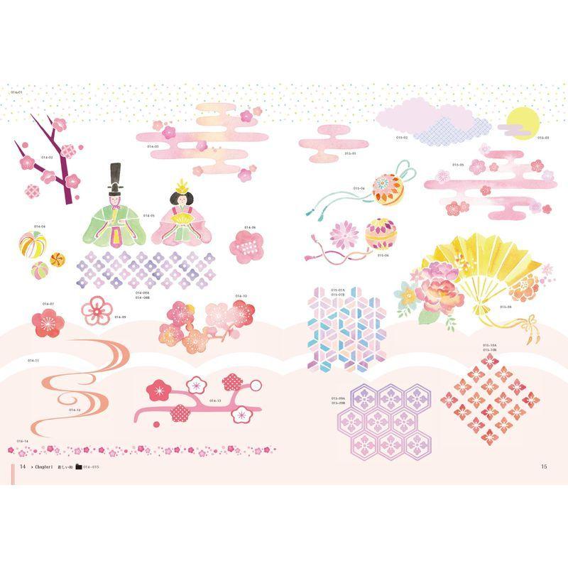 日本の伝統美とかわいい和柄素材集 文様 墨絵 筆文字 地紋 イラスト yo 満天堂ヤフーショッピング店 通販 Yahoo ショッピング