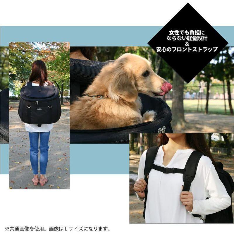 ファンタジーワールド コンパクトな多機能 ペットカート スイートハート リュックタイプ S ブラック 犬 猫 ペット用 バックのみでも使用可 スイートハート