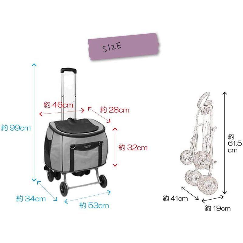 ファンタジーワールド コンパクトな多機能 ペットカート スイートハート リュックタイプ S ブラック 犬 猫 ペット用 バックのみでも使用可 スイートハート