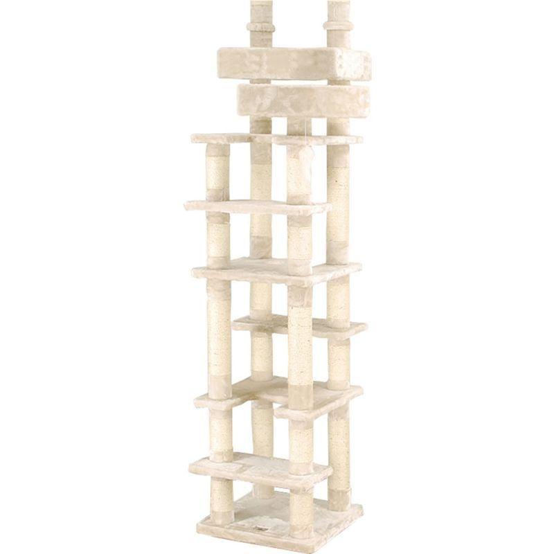 キャットタワー 突っ張り スリム 高齢シニア対応 CW-RT021 ネコタワー 高さ 約231?270cm 気になる匂いが無いと です 猫ベ 