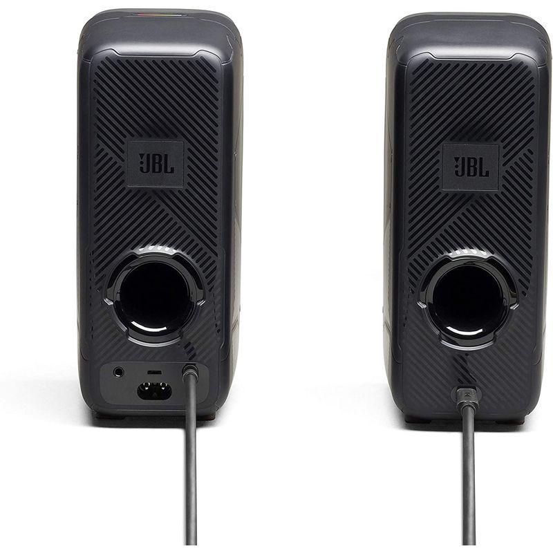 JBL QUANTUM DUO ゲーミングスピーカー/USB 3.5mm 接続/Bluetooth/ワイヤレス スピーカー/サラウンド/ライ JBL