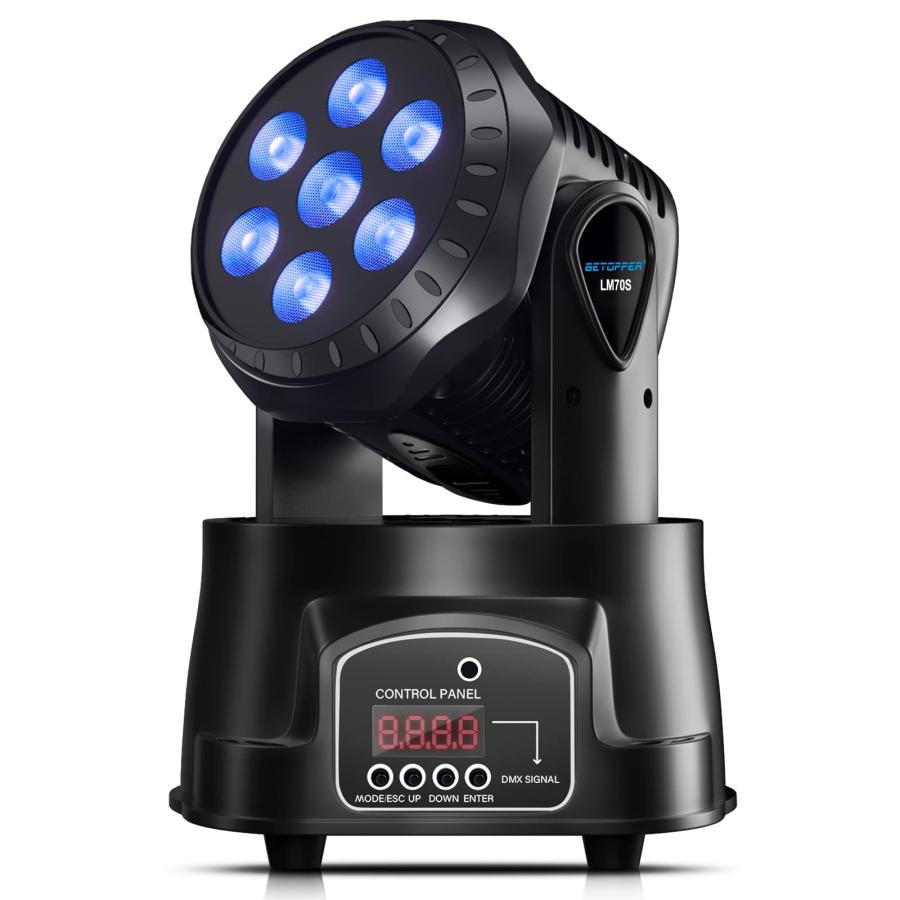 BETOPPER ミニムービングライト LM70S 7x8W RGBW LED 舞台照明 7色変換 