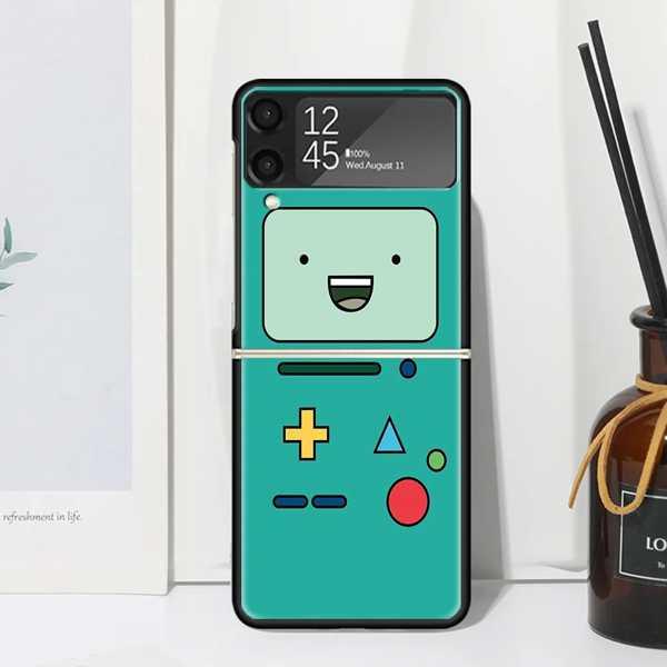 Nintendoゲームボーイ風カバー付 Galaxy Z Flip5 512MB 3D Cute Game Boy Gamepad Retro Classic Phone Case for