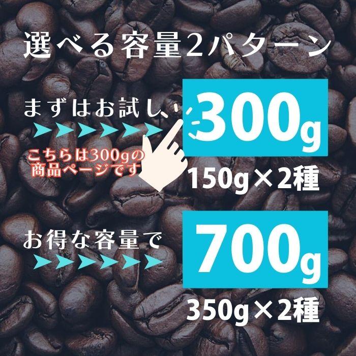 コーヒー豆セット 7種から2種選べる 150g×2 計300g 満天珈琲 自家焙煎