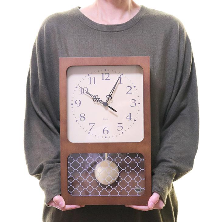 掛け時計 振り子時計 レクタングル PENDULUM CLOCK 台湾製