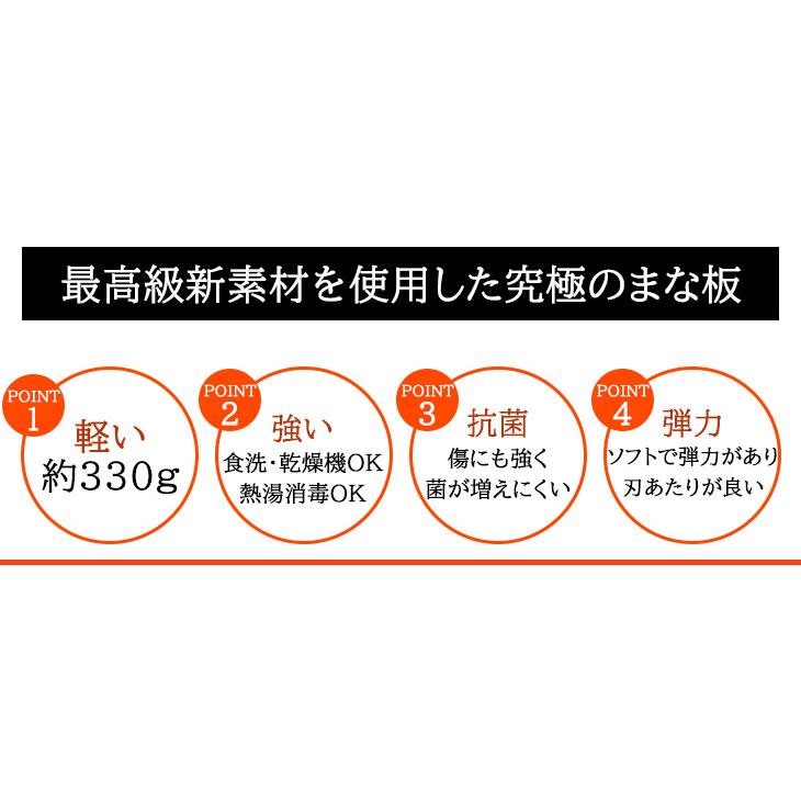 TVで紹介された人気のまな板】MAC 最高級 エラストマーまな板 抗菌 MAC