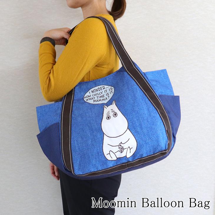 バッグ レディース トートバッグ ムーミン スナフキン バルーンバッグ