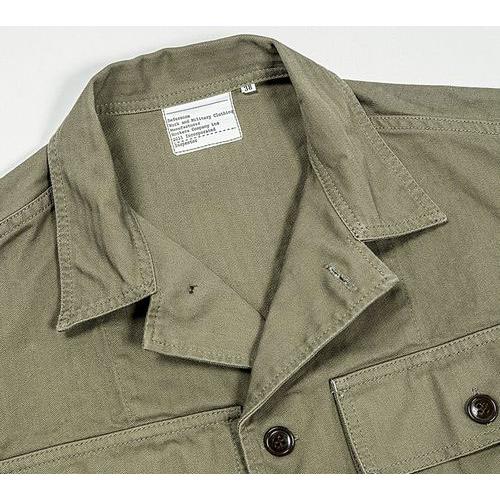 WORKERS ワーカーズ WORKERS M-43 Shirt Jacket, Herringbone OD 