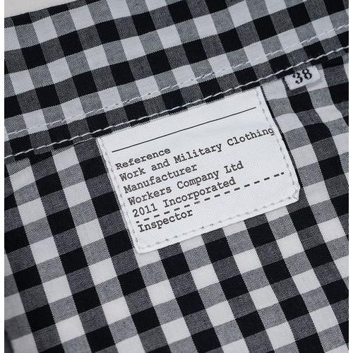 WORKERS ワーカーズ WORKERS M-43 Shirt Jacket, Black Gingham 