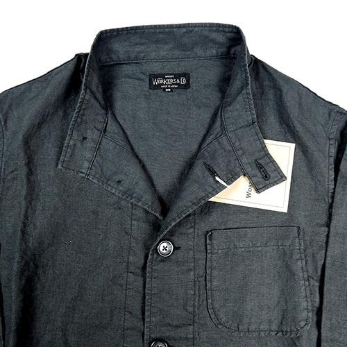 WORKERS ワーカーズ WORKERS Forestier Linen Jacket Charcoal リネン 