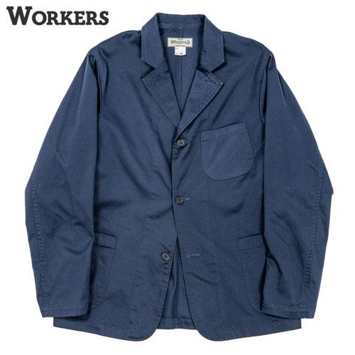 WORKERS ワーカーズ WORKERS Lounge Jacket, 10 oz Navy Chino Cloth