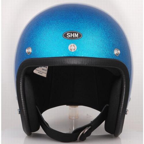 SHM LOT 504 BLUE FLAKE HELMET フレーク塗装 ブルーフレーク　ヘルメット　バイク　bike｜manufactures-japan｜02