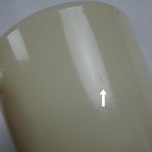 FIRE KING ファイヤーキング 最初期ブロックレター体刻印 アイボリー